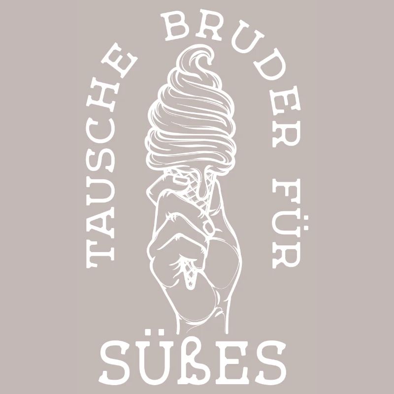 Lustig Süßigkeiten Statement Eis Nachspeise