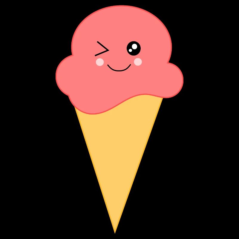 Eis Eiscreme Erdbeereis