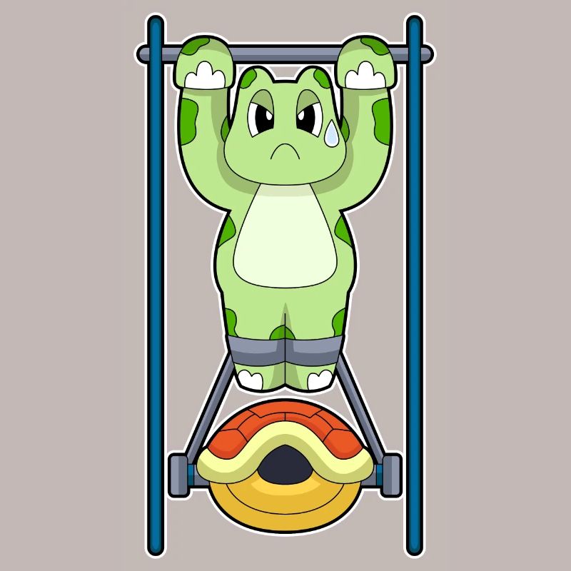 Turtle Bodybuilder Pull-ups Bodybuilding