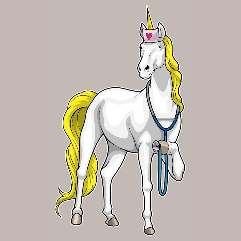 Stéthoscope d’infirmière licorne