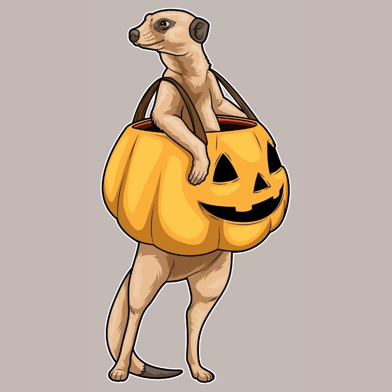 Halloween de suricates Jack O’O’Lantern