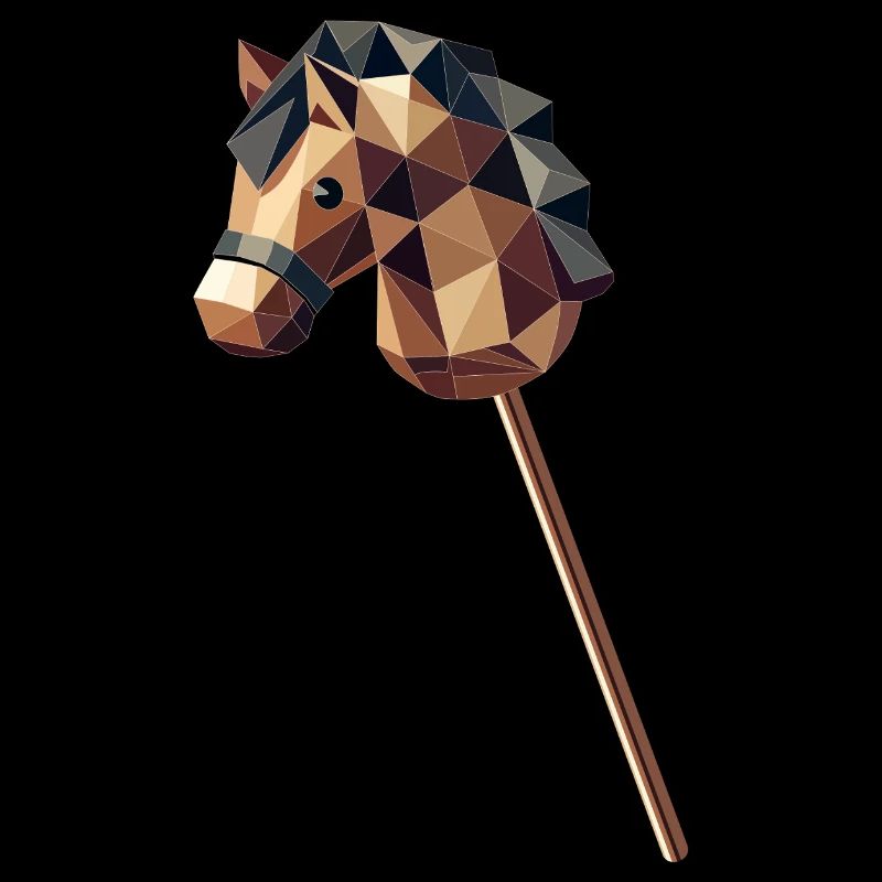 Cheval de bataille de style polygone