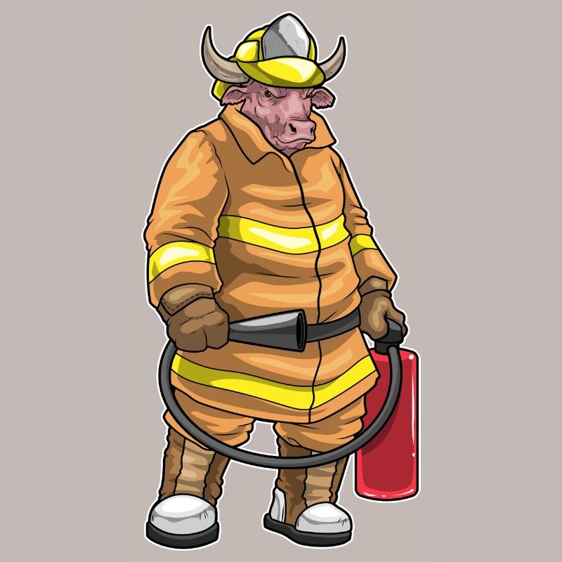Bull Firefighter Fire Extinguisher