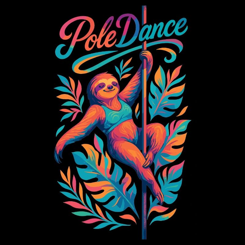 Pole Dance Sloth Pole Dancer Funny Gift