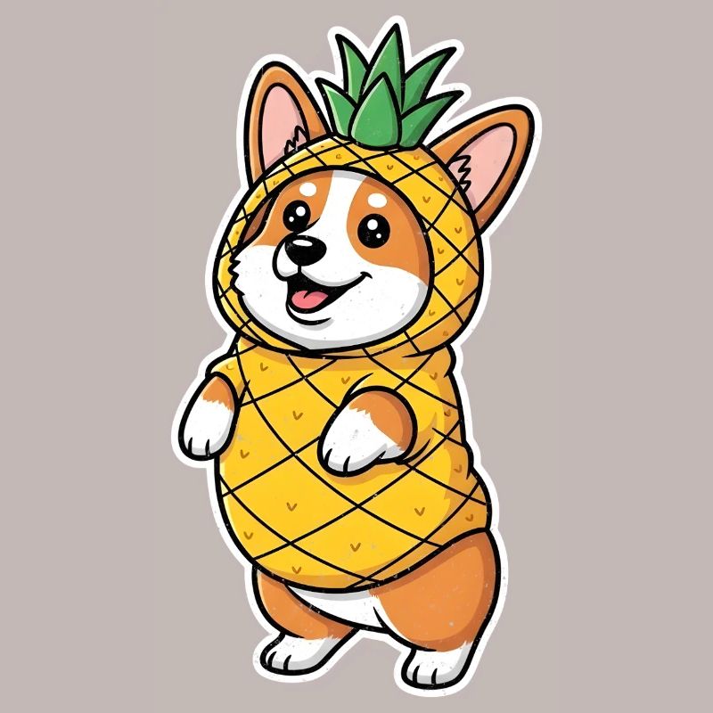 Corgi Pineapple Costume