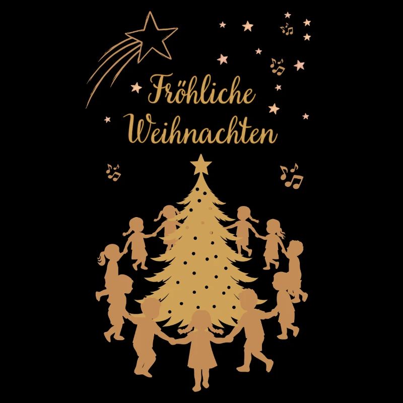Joyeux Noël Dansant Enfants Arbre de Noël
