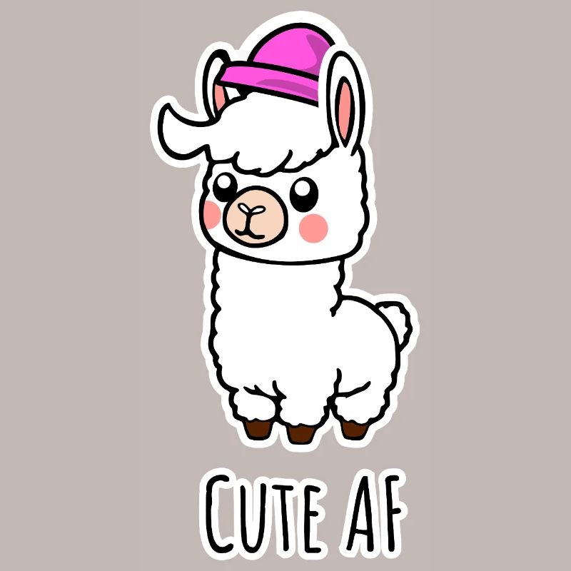 Cute AF Lama Baby oder Alpaka