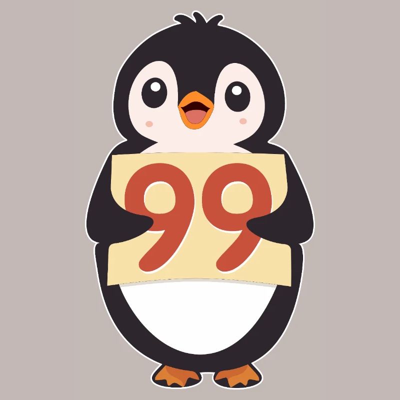 Penguin 99 Countdown Sign