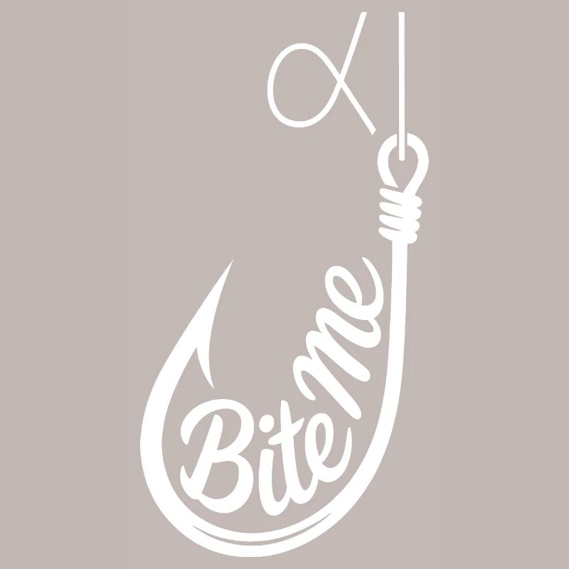Bite Me Hook Grafik-Tee