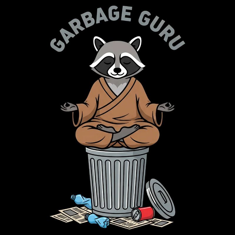 Garbage Guru Raccoon Zen