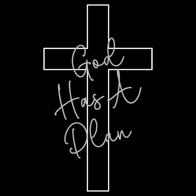 Gottes Plan Kreuz Handschrift Glaube Kirche Bibel