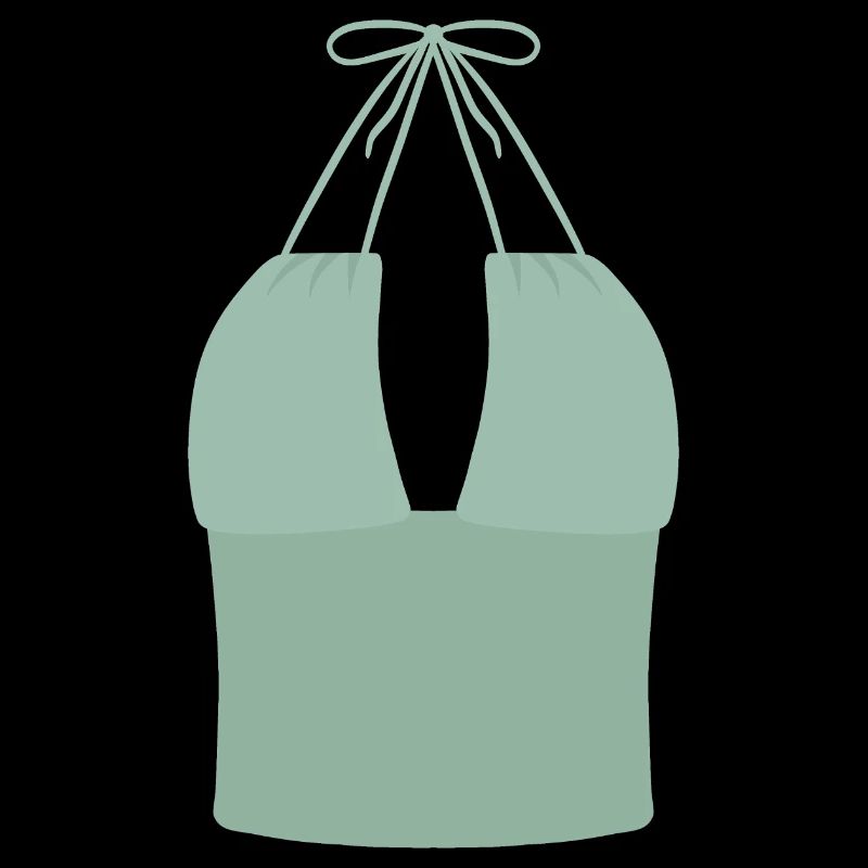 Mint Halter Bikini Top