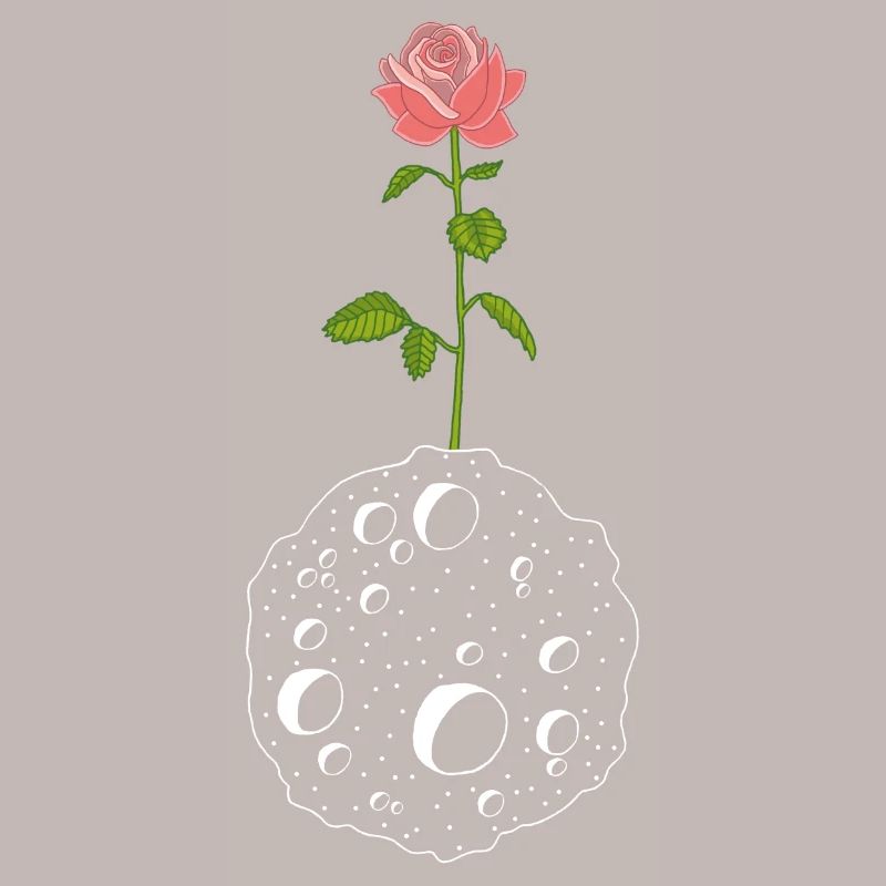 La fleur et la planète blanche