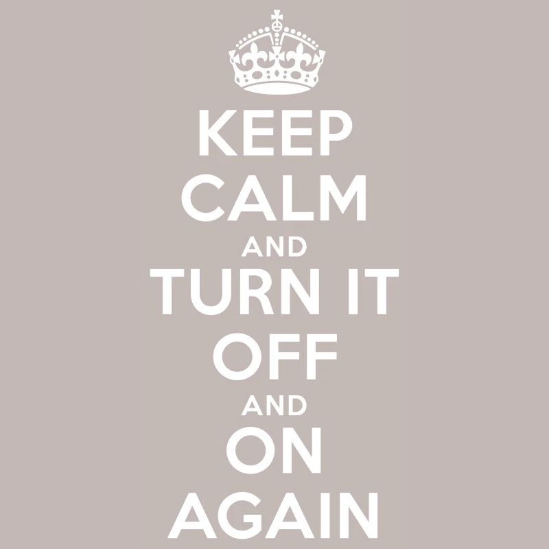 Keep Calm – Turn it Off Nerd Admin Design