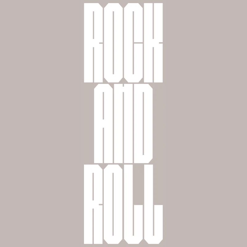 Typographie audacieuse du rock and roll