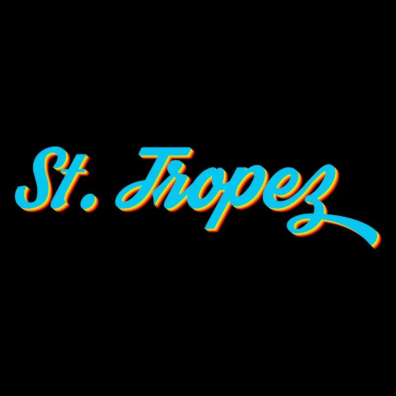 St. Tropez Neon Calligraphy