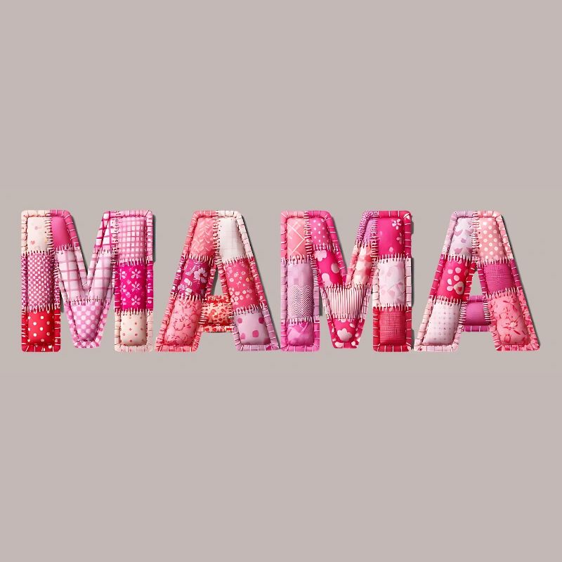 Mama Handmade Patchwork Schrift