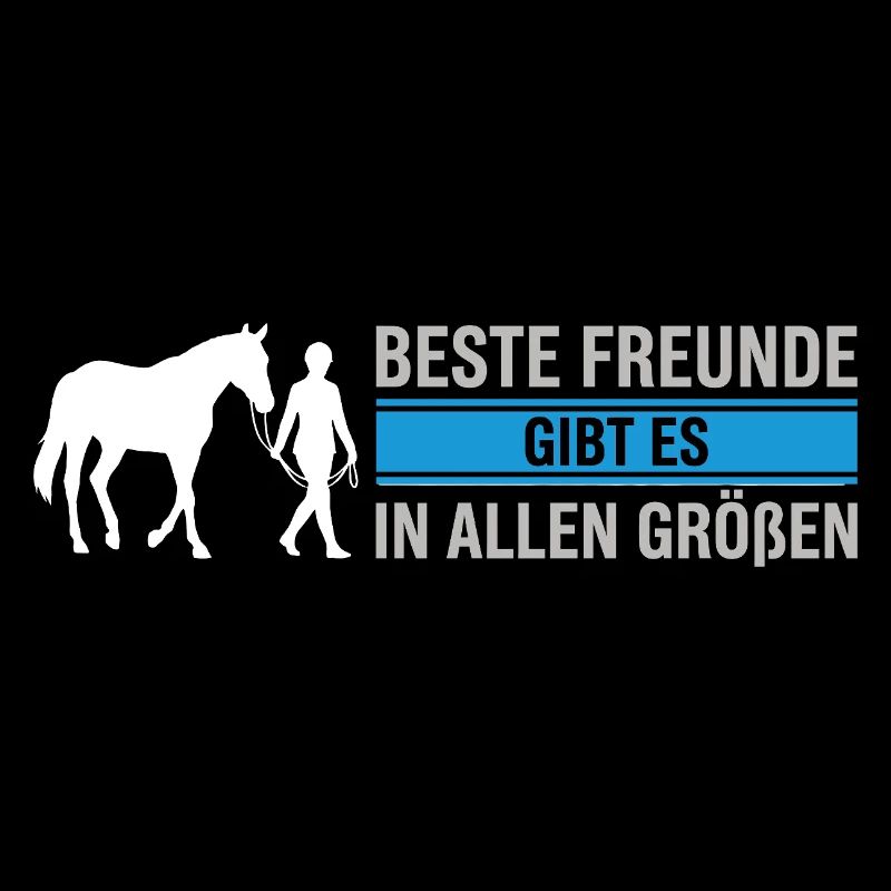 Beste Freunde – Edles Pferd & Reiter Design