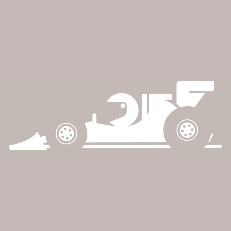 Comic Formula Racing Cartoon Racing Car Icon