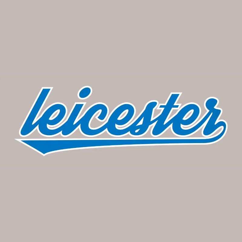 Leicester Blau Script Design