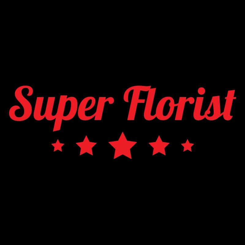 Super Fleuriste élégant calligraphie rouge