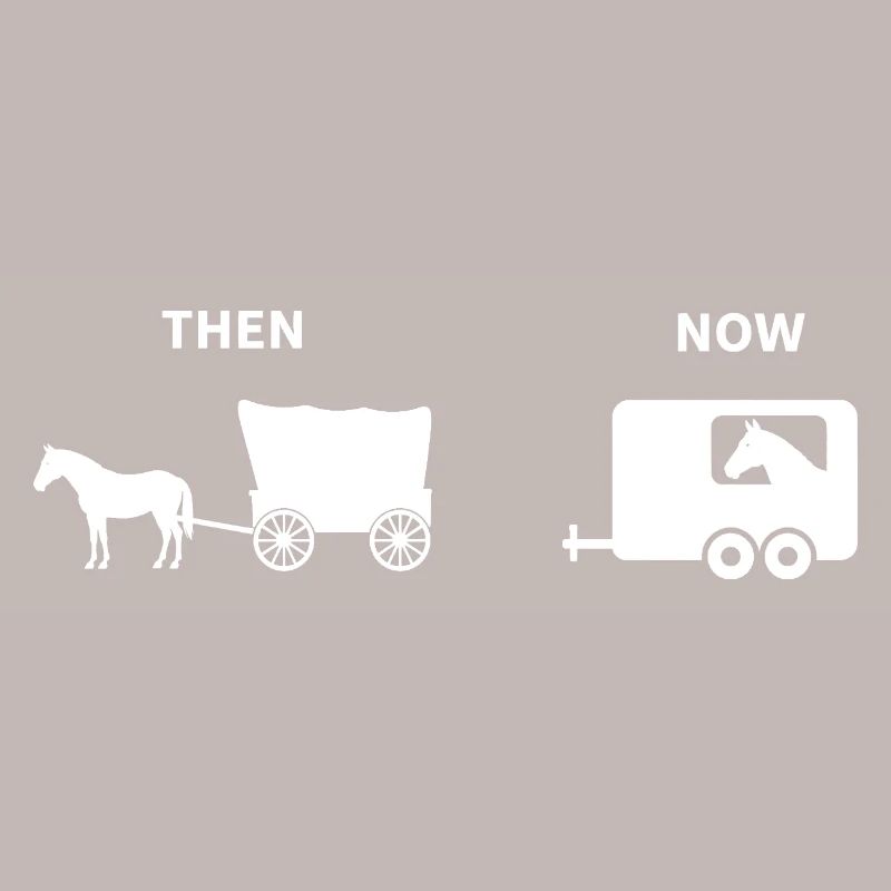 Parodie drôle de calèche de chevaux Conception historique