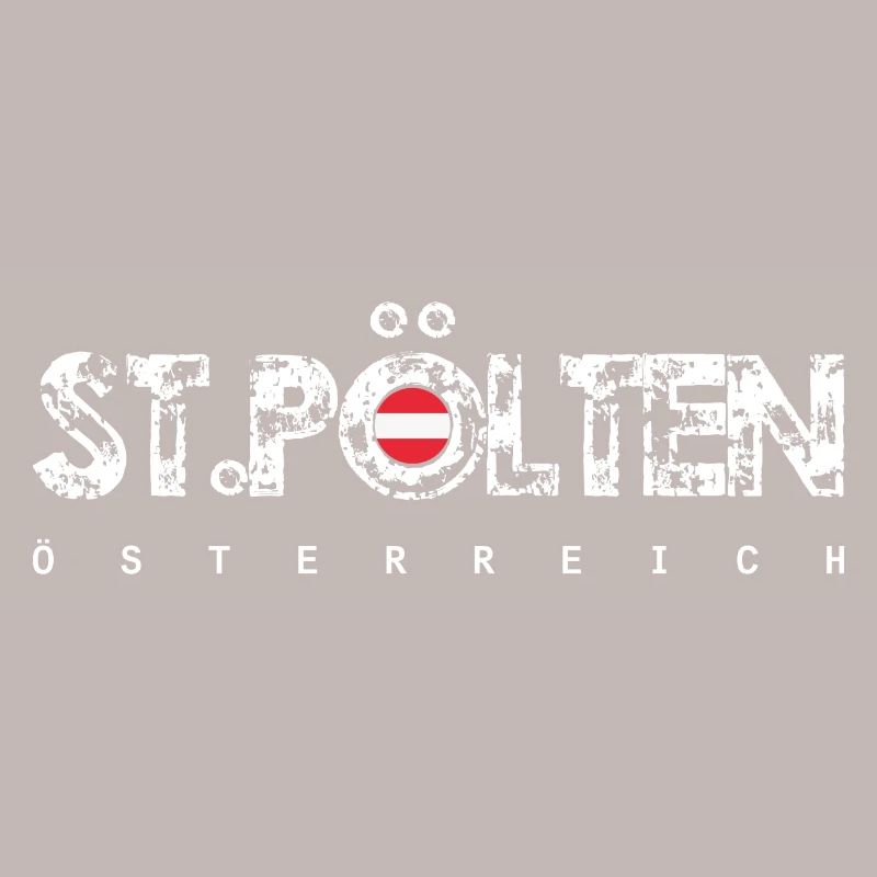 Distressed Text with Flag Orb