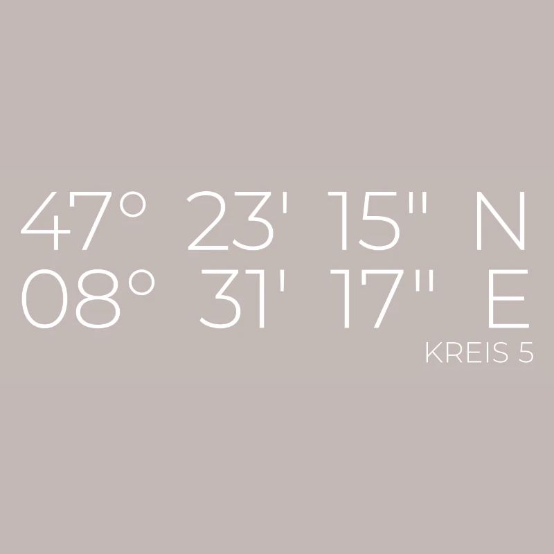Coordinates District 5 Zurich
