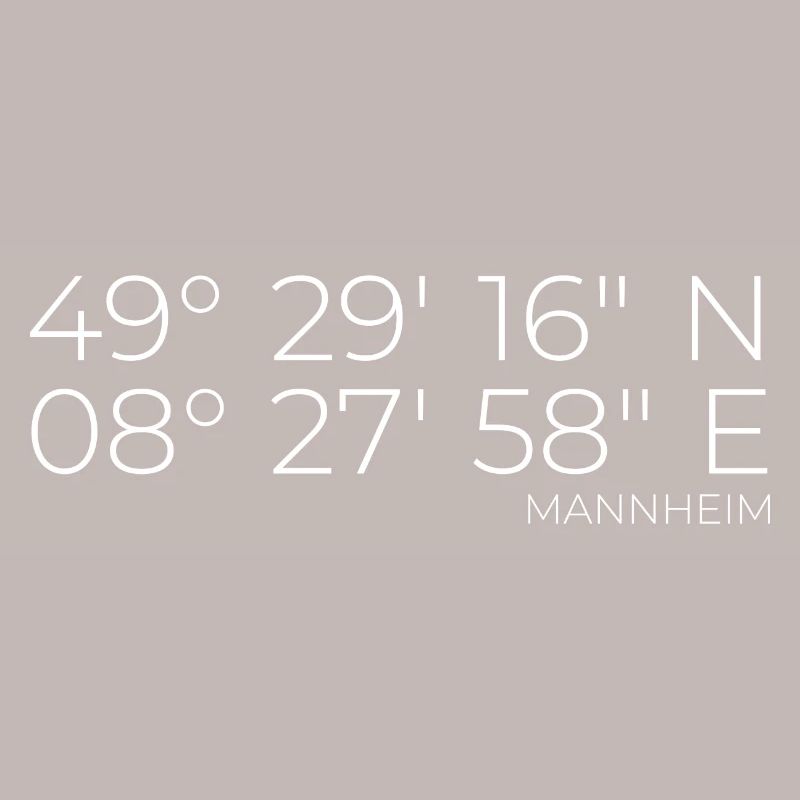 Coordinates Mannheim