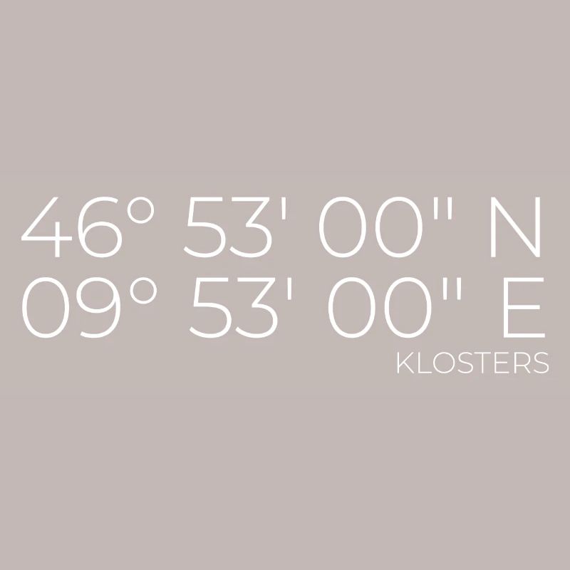 Coordinates Klosters, Graubünden, Switzerland