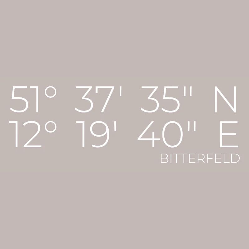 Coordinates Bitterfeld