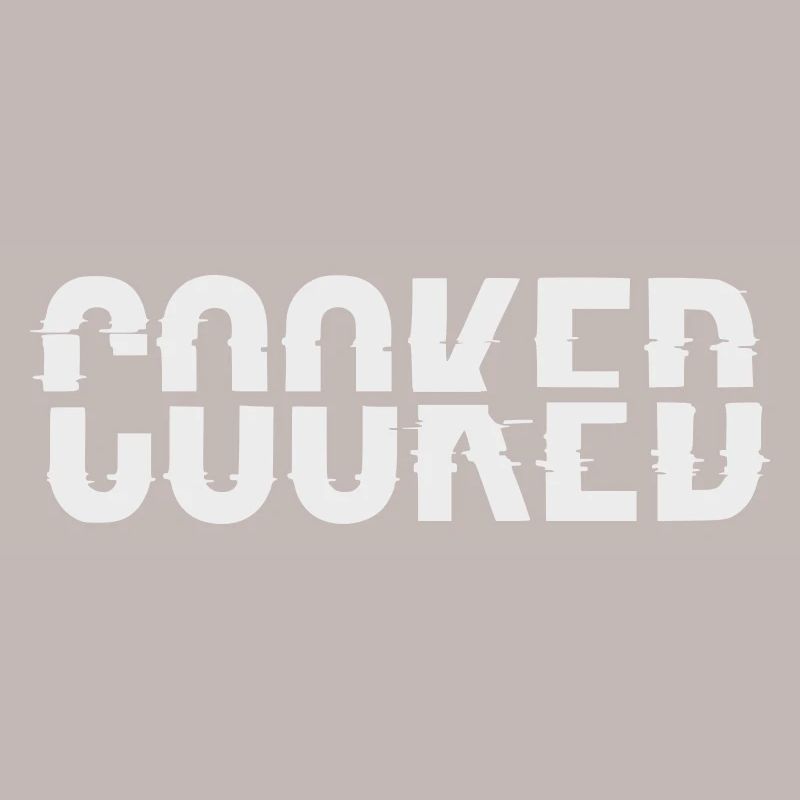 Glitch Lettering Cooked