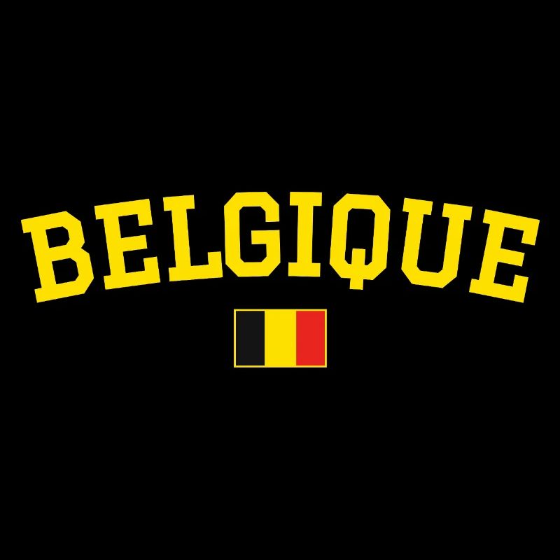 Drapeau belge design jaune