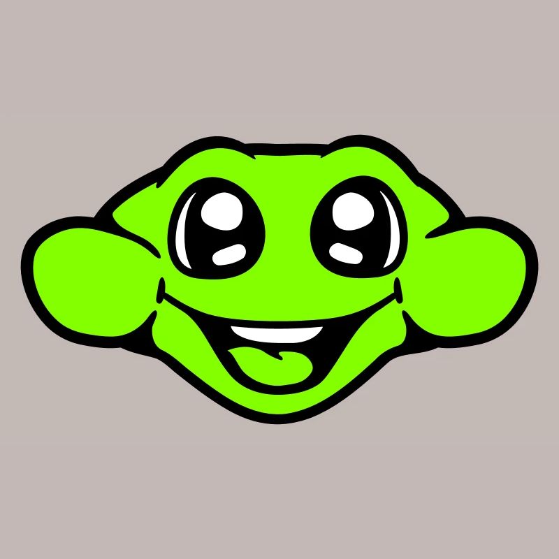 Frog Toad Smiles Funny Comic Happy Cool