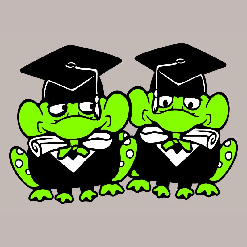 2 Frogs Graduated from High School College
