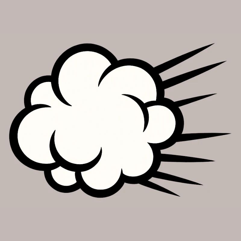 Cloud Burst Cartoon