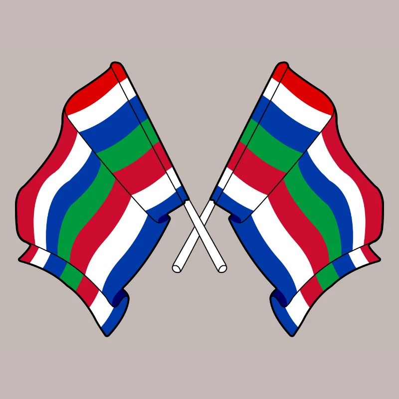 Crossed Schier Flags – Island Pride