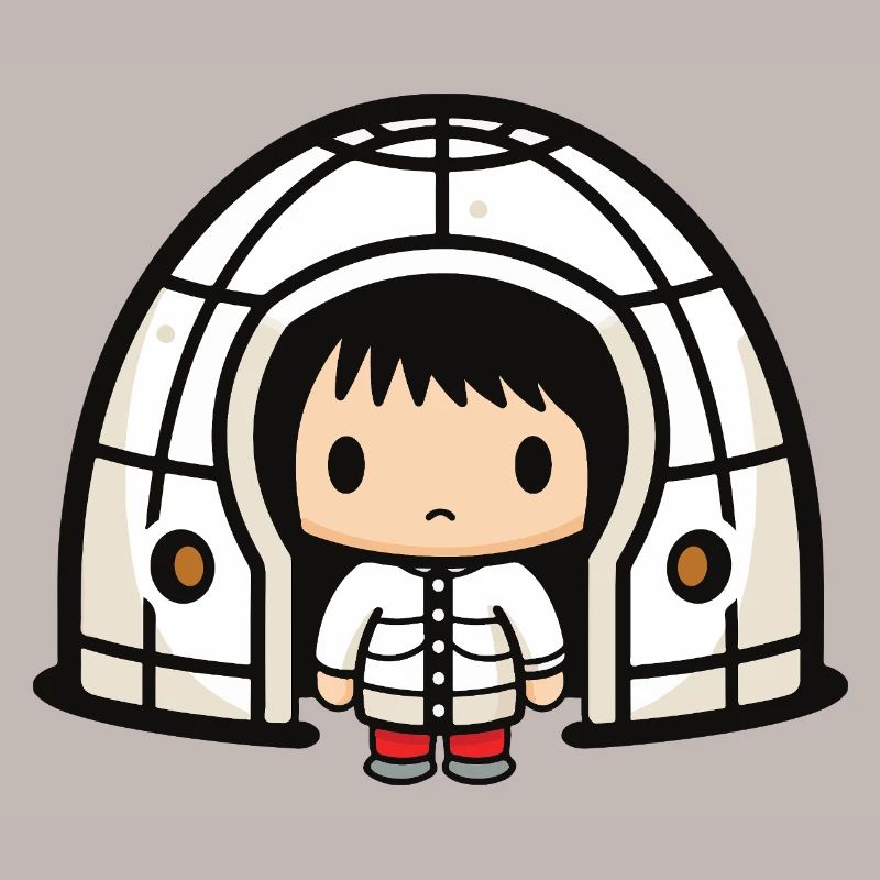 Winter Eskimo Igloo Comic