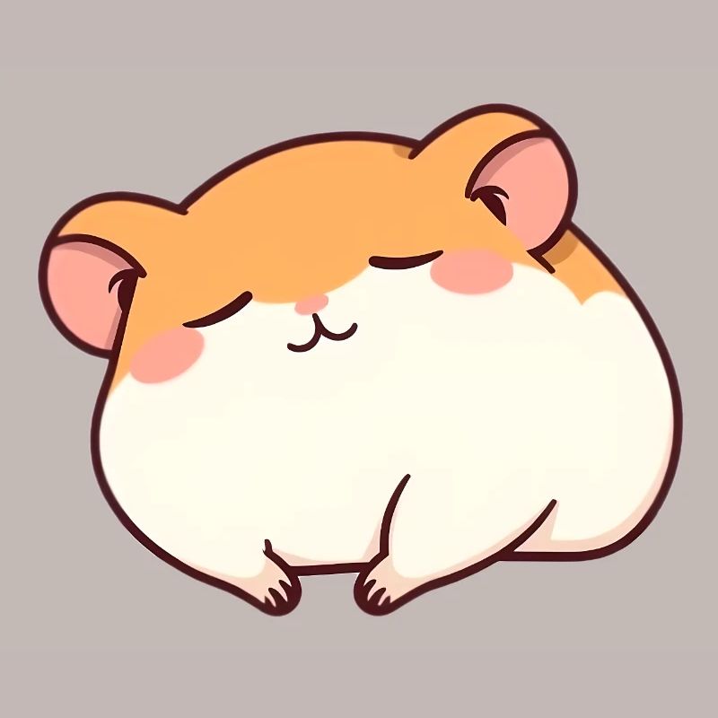 Sleeping hamster