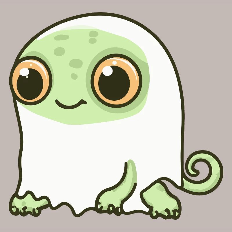 Chameleon Halloween Ghost
