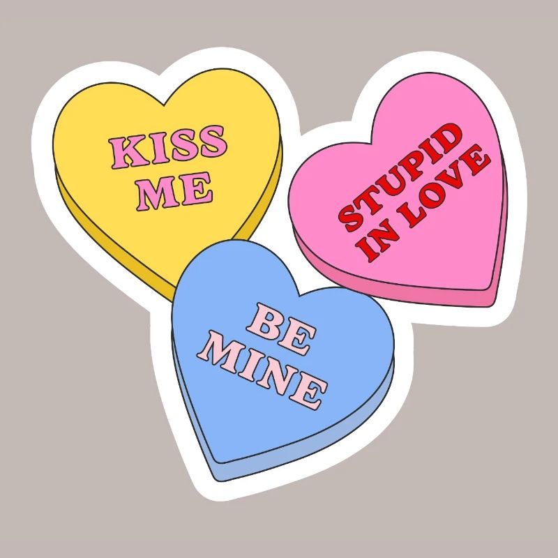 Candy Hearts Design