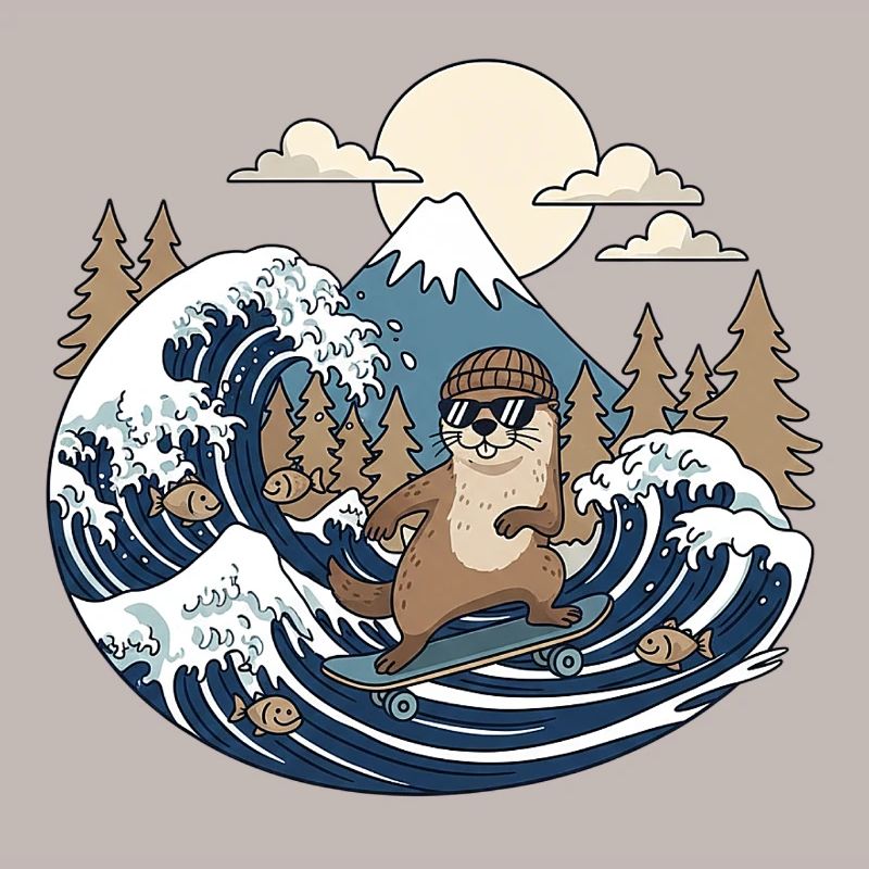 Kawaii Skateboarding Bieber