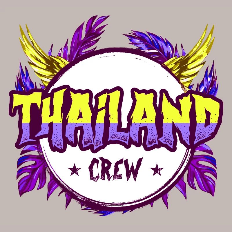 Équipe thaïlandaise colorée