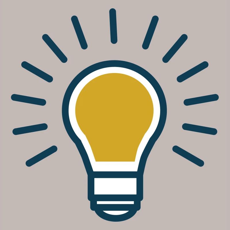 Idea light bulb (Vectorgraphic)