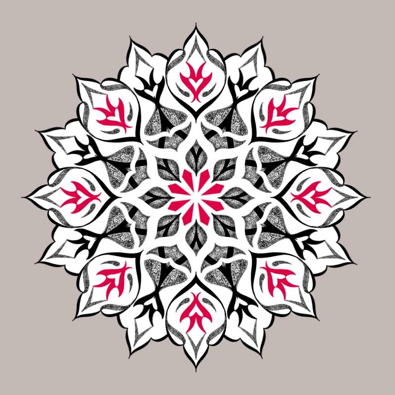 Dotwork mandala design