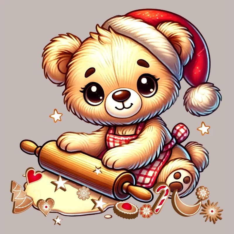 Cuisson de Noël Teddy – Douce joie festive