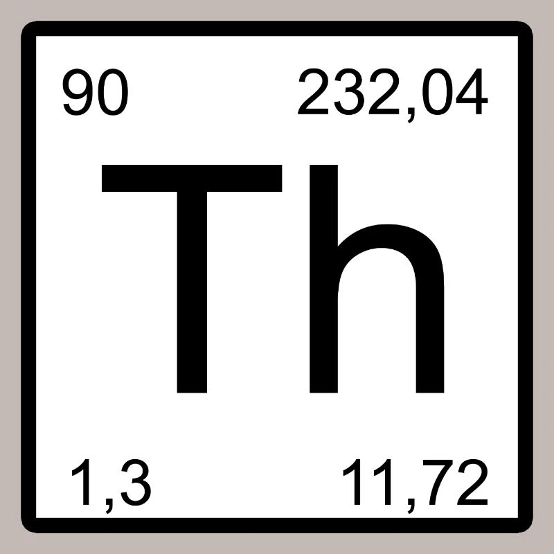 Th Thorium-Element Symbol Artwork