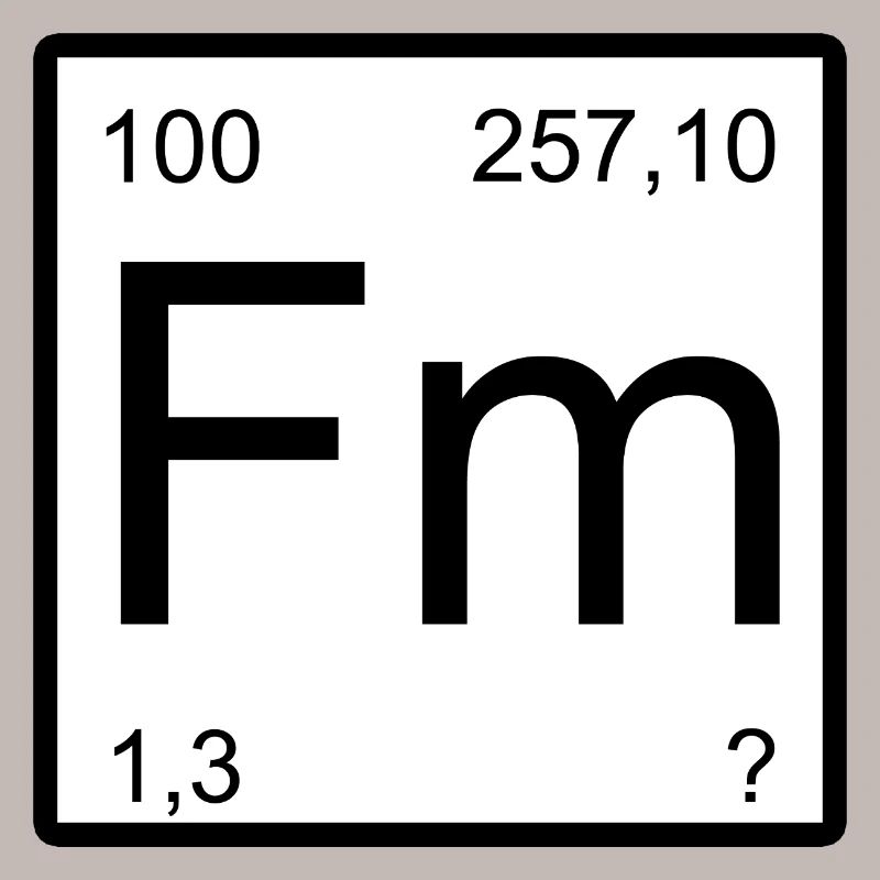 Conception de la table de période du fermium