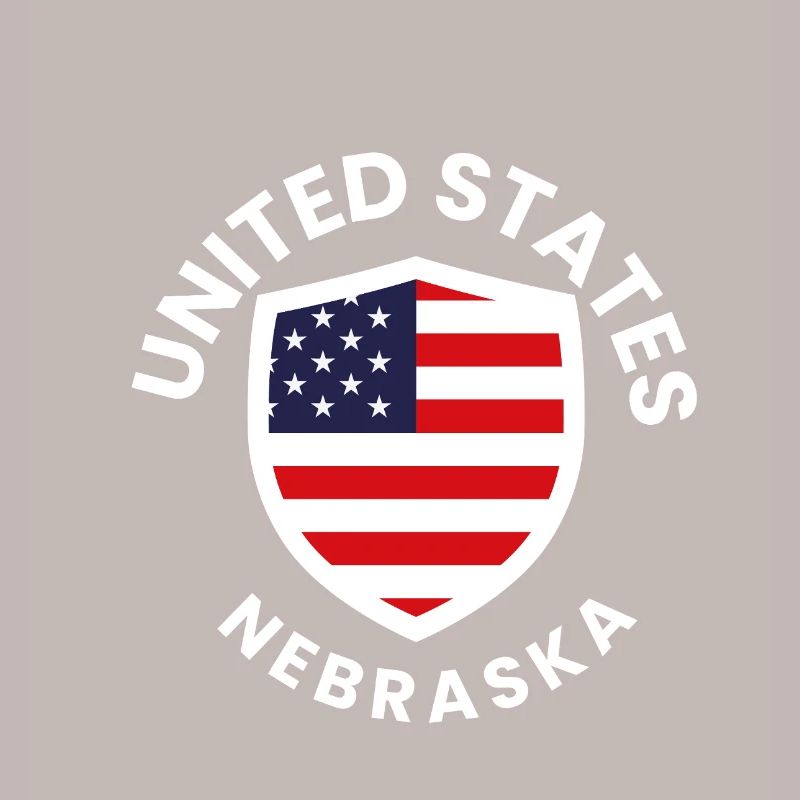 Nebraska Flag Shield Patch