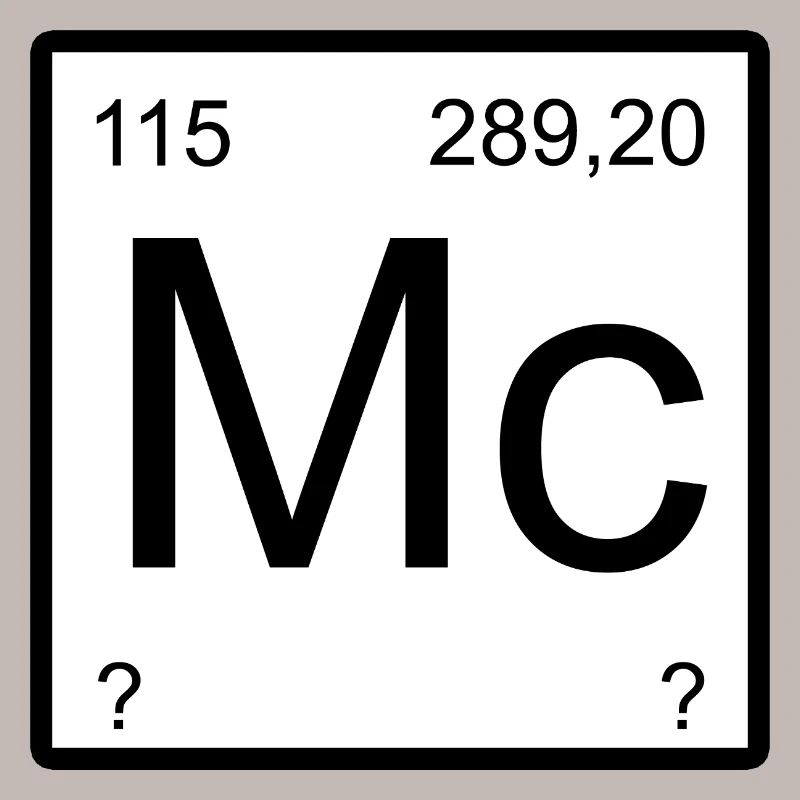 Moscovium Minimal Element Block